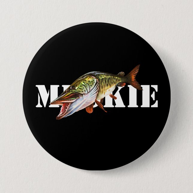 Chapa Redonda De 7 Cm Muskie (Anverso)