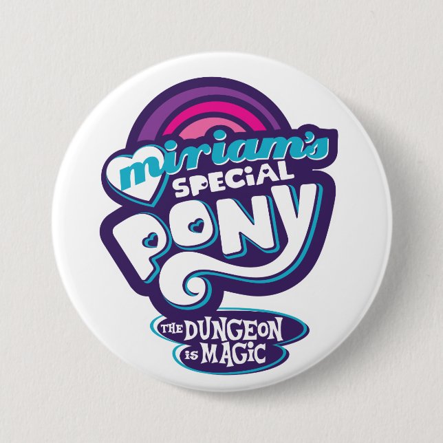 Chapa Redonda De 7 Cm My Little Prepotente (Anverso)