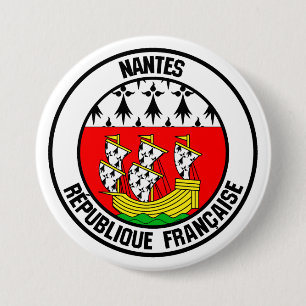 Chapa Redonda De 7 Cm Nantes Round Emblem