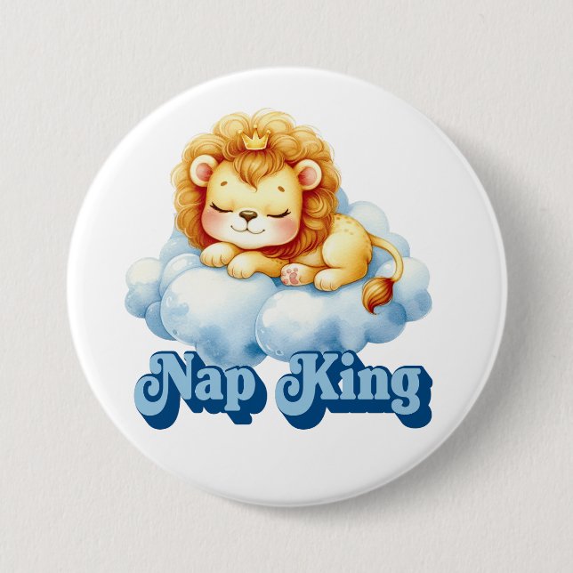 Chapa Redonda De 7 Cm Nap King (Anverso)
