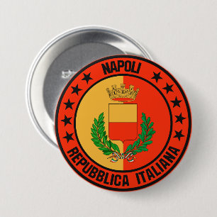 Chapa Redonda De 7 Cm Napoli
