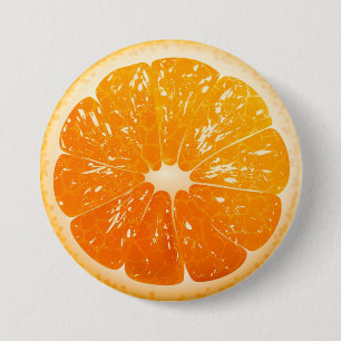 Chapa Redonda De 7 Cm Naranja cortado