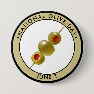 Chapa Redonda De 7 Cm National Olive Day