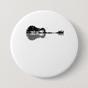 Chapa Redonda De 7 Cm Naturaleza acústica de guitarra oriental de música