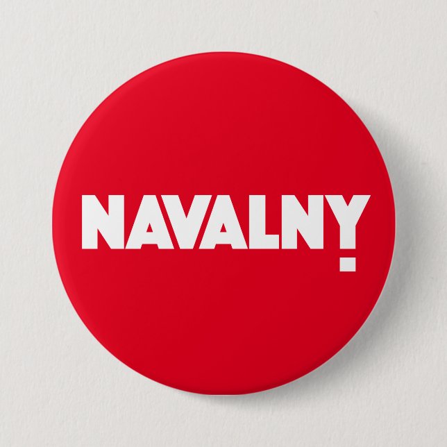 CHAPA REDONDA DE 7 CM ¡NAVALNY! (Anverso)