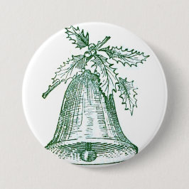 Chapa Redonda De 7 Cm Navidades amordazan con Holly