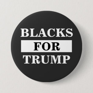 Chapa Redonda De 7 Cm Negros Para Trump
