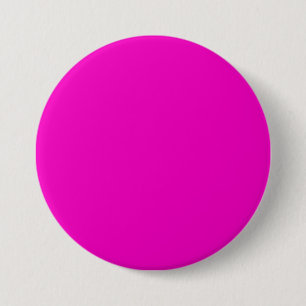 Chapa Redonda De 7 Cm Neon Hot Pink Light Bright Fashion Color Trend