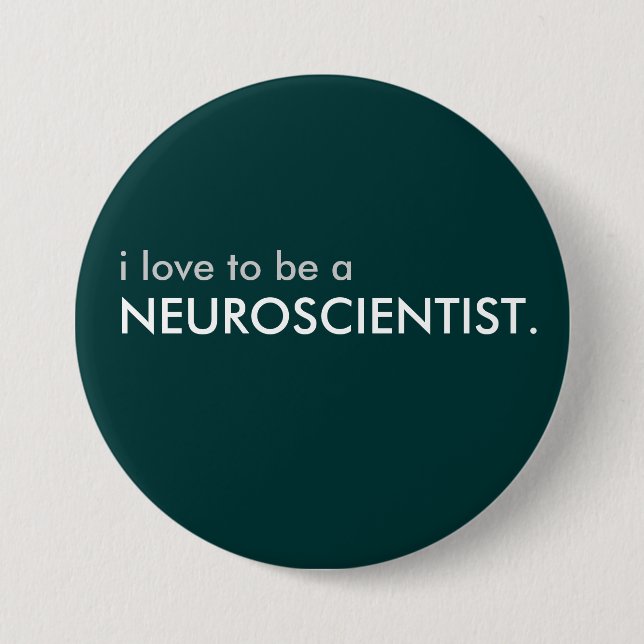 Chapa Redonda De 7 Cm neuroscientist (Anverso)