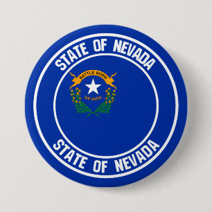 Chapa Redonda De 7 Cm Nevada Round Emblem