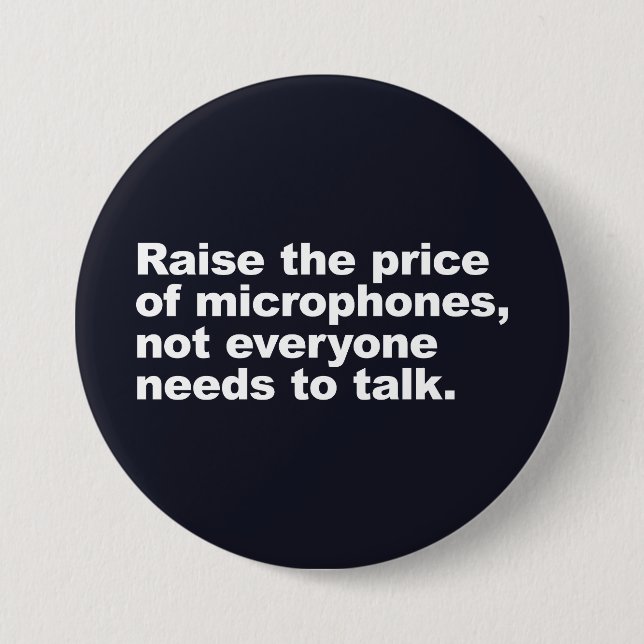 Chapa Redonda De 7 Cm No todos necesitan hablar (Anverso)