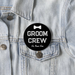 Chapa Redonda De 7 Cm Nombre personalizado: grupo de solteros de la trip