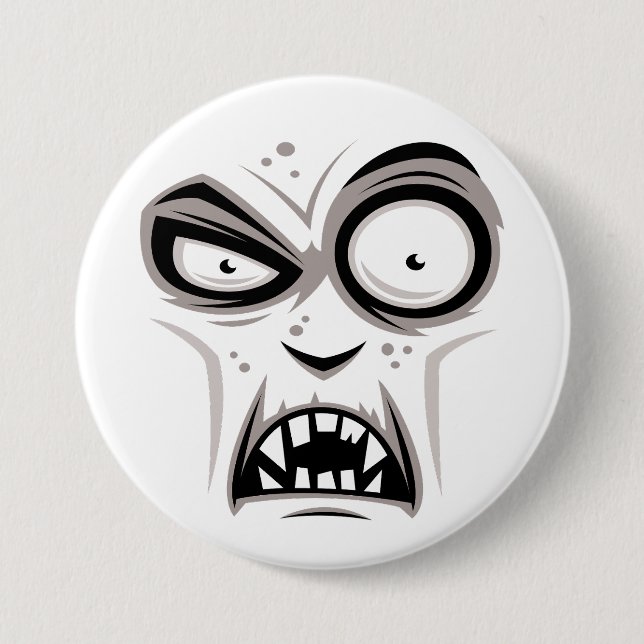 Chapa Redonda De 7 Cm Nosferatu Vampire Face (Anverso)