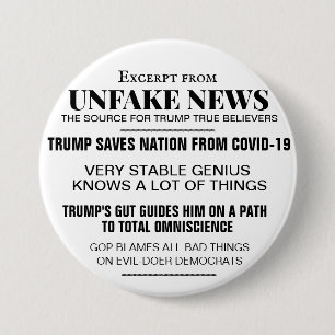 CHAPA REDONDA DE 7 CM NOTICIAS DESFAVORABLES DE TRUMP
