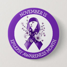 Chapa Redonda De 7 Cm November is Epilepsy Awareness Month
