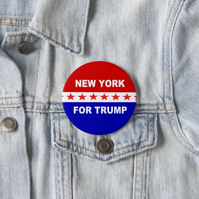 Chapa Redonda De 7 Cm Nueva York para Trump (In situ)