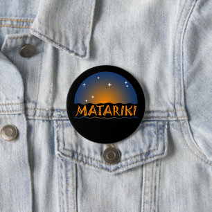 Chapa Redonda De 7 Cm Nueva Zelanda Siete Hermanas Maori MATARIKI 1b