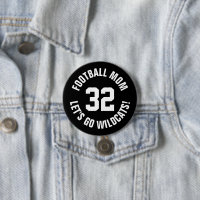 Número de Jersey de Black and White Football Mom