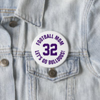 Número de Jersey de la Madre Púrpura y Blanca
