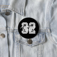 Número de Jersey del atleta negro y gris