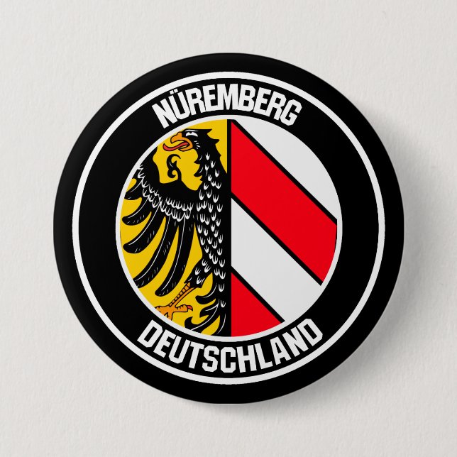 Chapa Redonda De 7 Cm Núremberg Round Emblem (Anverso)
