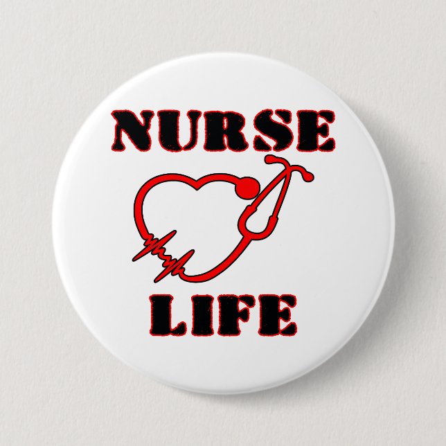 CHAPA REDONDA DE 7 CM NURSE LIFE (Anverso)