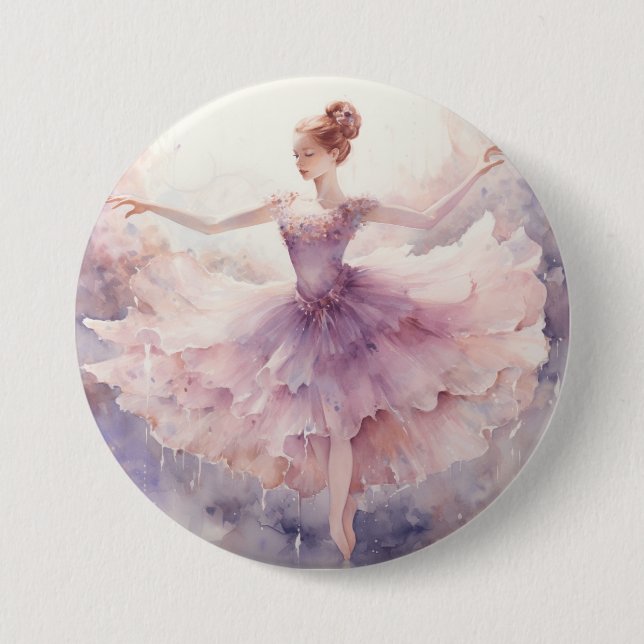 Chapa Redonda De 7 Cm Nutcracker Ballet Sugarplum Fairy  (Anverso)