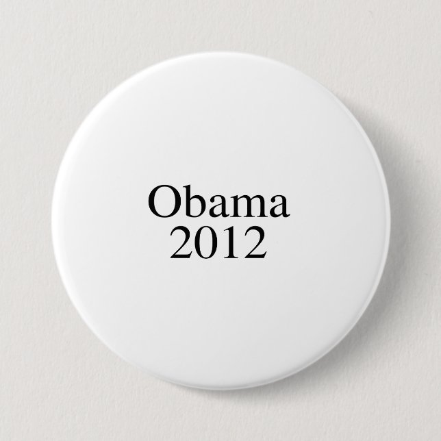 Chapa Redonda De 7 Cm Obama 2012 - (Anverso)