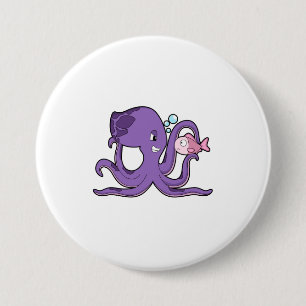 Chapa Redonda De 7 Cm Octopus con pescado.PNG