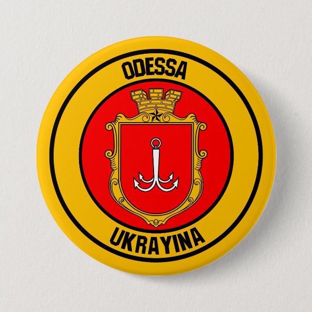 Chapa Redonda De 7 Cm Odessa Round Emblem (Anverso)