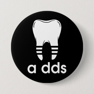 Chapa Redonda De 7 Cm Odontología divertida DDS