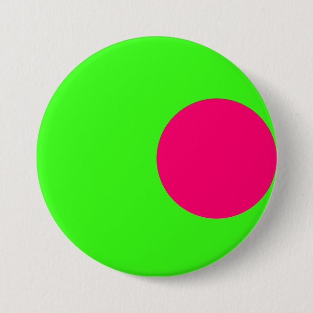 Chapa Redonda De 7 Cm Offset Neon Dot Custom Button (Anverso)