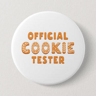 Chapa Redonda De 7 Cm Oficial Cookie Tester