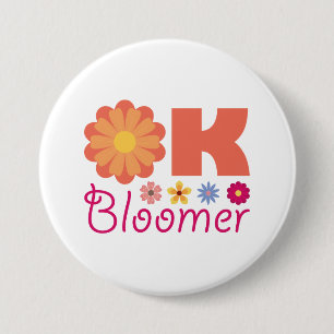 Chapa Redonda De 7 Cm Ok Bloomer