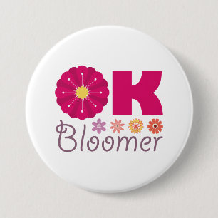 Chapa Redonda De 7 Cm Ok Bloomer