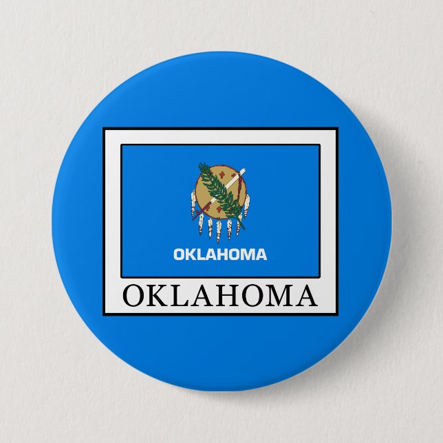 Chapa Redonda De 7 Cm Oklahoma (Anverso)