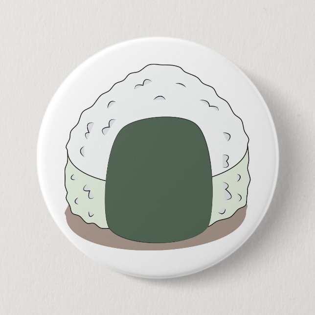 Chapa Redonda De 7 Cm Onigiri (Anverso)