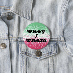 Chapa Redonda De 7 Cm Orgullo Abrosexual de Pronoun personalizable
