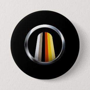 Chapa Redonda De 7 Cm Orgullo de pelo largo