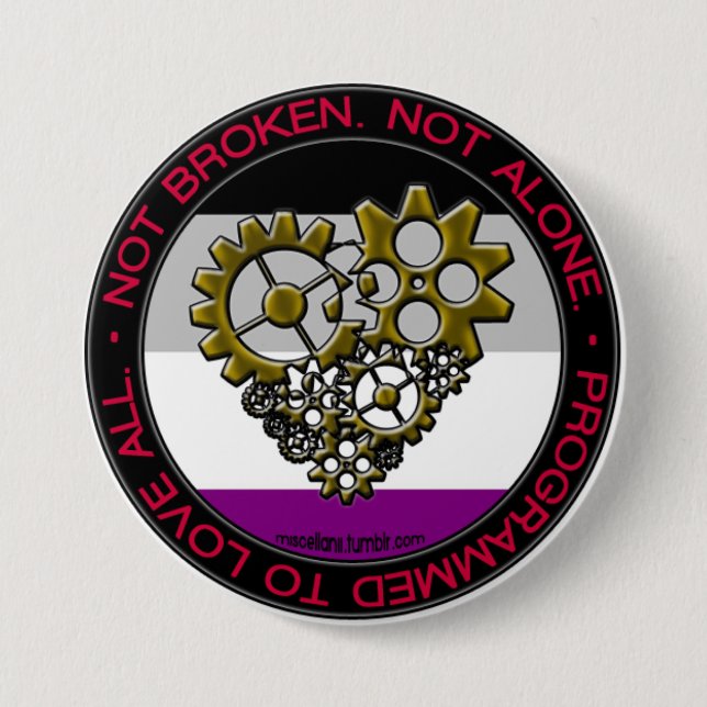 Chapa Redonda De 7 Cm Orgullo del robot del as - grande (Anverso)