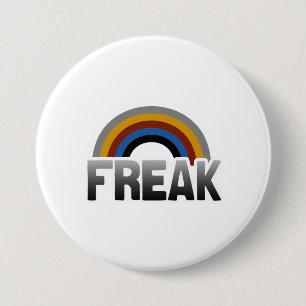 Chapa Redonda De 7 Cm Orgullo freak