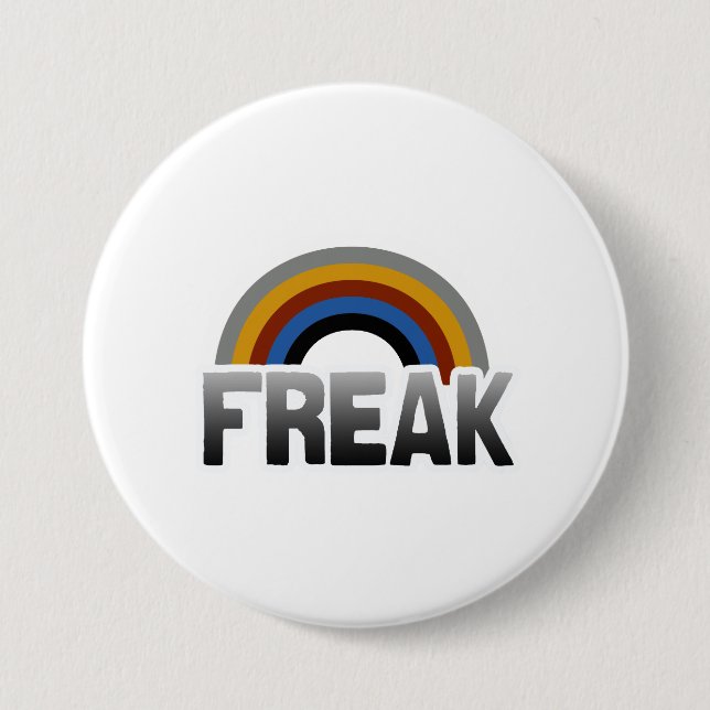 Chapa Redonda De 7 Cm Orgullo freak (Anverso)