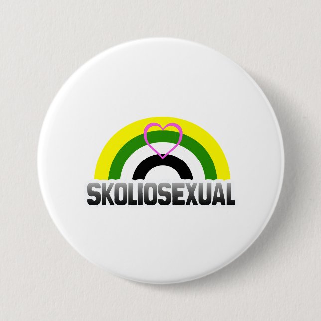 Chapa Redonda De 7 Cm Orgullo skoliosexual (Anverso)