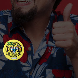 Chapa Redonda De 7 Cm Orgulloso miembro del club de bebidas Diversión de