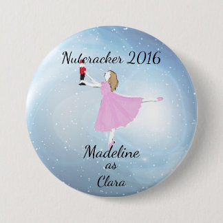 Chapa Redonda De 7 Cm Ornamento personalizado de Clara