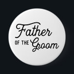 Chapa Redonda De 7 Cm Padre del Groom Boda Bridal Party Favor<br><div class="desc">Un botón Padre del Groom para que el padre en tu vida se ponga. Cambie fácilmente el nombre y la fecha de la parte posterior. ¿Necesitas algo más personalizado para tu día de boda? Si necesita algún elemento de coordinación, (gracias a las tarjetas, etc.) por favor contáctame para un pedido...</div>