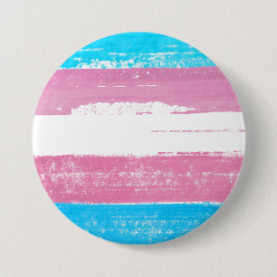 Chapa Redonda De 7 Cm Paint Trans Pride