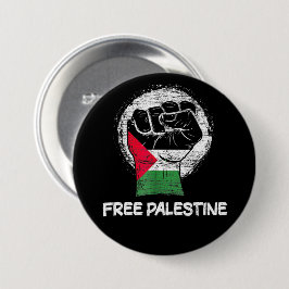 Chapa Redonda De 7 Cm Palestina Libre, resistencia por delante de Palest