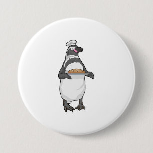 Chapa Redonda De 7 Cm Panadería Penguin Bread