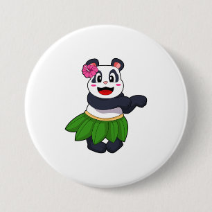 Chapa Redonda De 7 Cm Panda en Ballet Dance